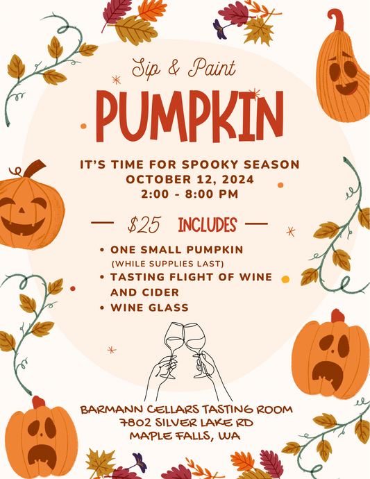 Craft & Sip - Pumpkin Painting - 10/12/24